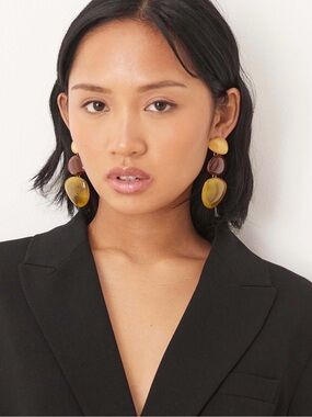 ASOS drop earrings with resin detail